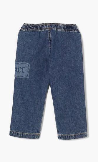 PANT DENIM LIGHT DENIM LASERED 90S VINTAGE LOGO KIDS