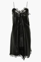 LACE NAPPA SLIP DRESS BLACK NO COLOR
