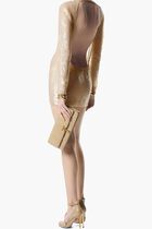 Transparent Sequin Embroidery Cocktail Mini Dress