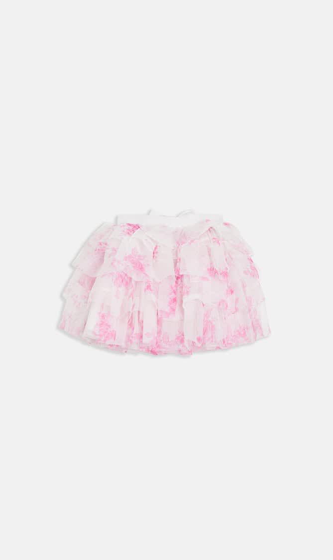 ABBIE ROSES TULLE SKIRT SNOWDROP PINK