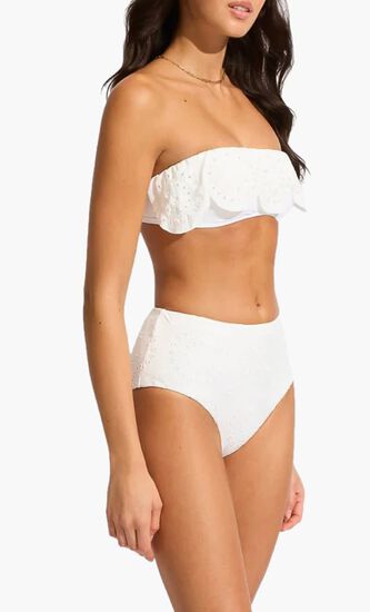 Lulu-Bandeau Bra W/ Flounce