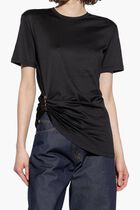 T SHIRT VERSACE LOGO SILK YD COTTON MIX JERSEY