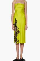 Barocco Lace Cowl Midi Dress