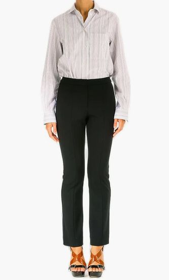 High-Waist Tailored Trousers