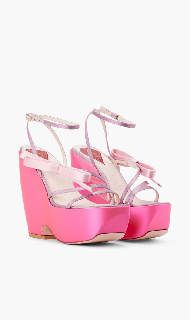 CHOC BOW WEDGE SANDAL 140