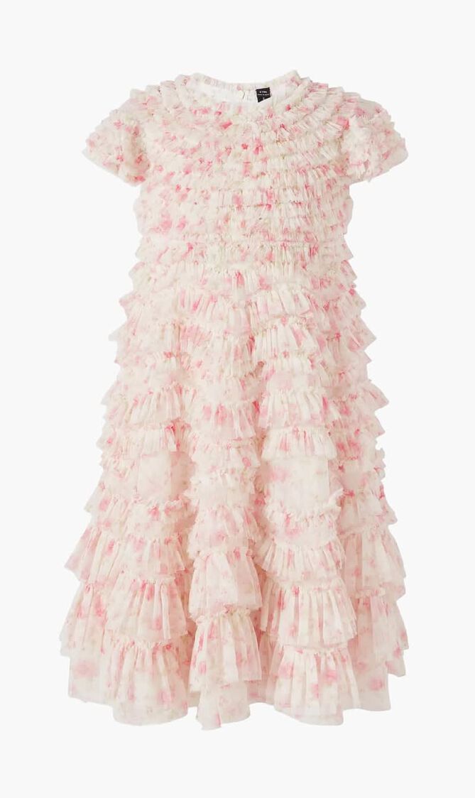 ROSE DITSY RUFFLE KIDS DRESS
