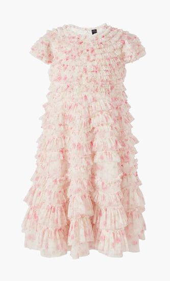 ROSE DITSY RUFFLE KIDS DRESS