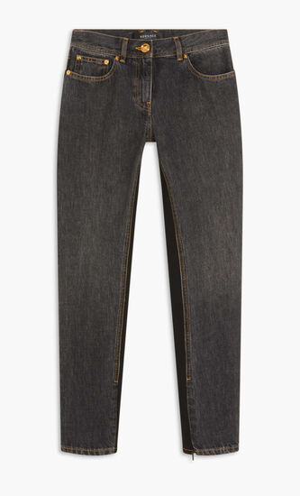 DENIM JEANS SKINNY INSERT JERSEY