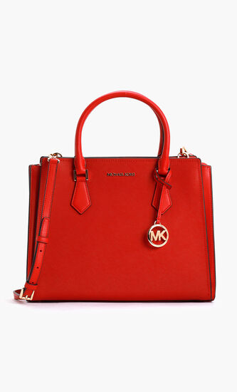 Hope Large Saffiano Leather Satchel Bag