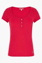 Karlee Jewel Button Henley T-shirt