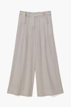 TROPICAL TAPESTRY OFF WHITE LOW WAIST PANTS