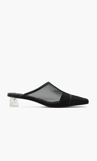 Glacier Fishnet Mules