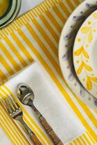 Striped Placemat, Sunny Yellow