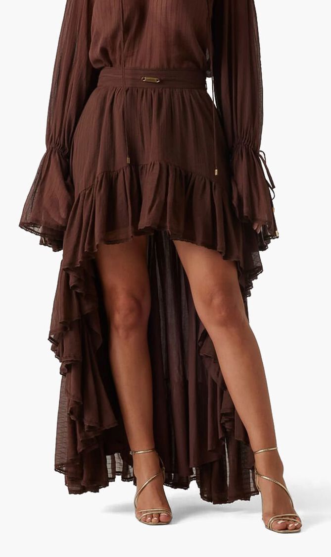 Marciano Flounced Long Skirt