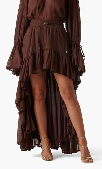 Marciano Flounced Long Skirt