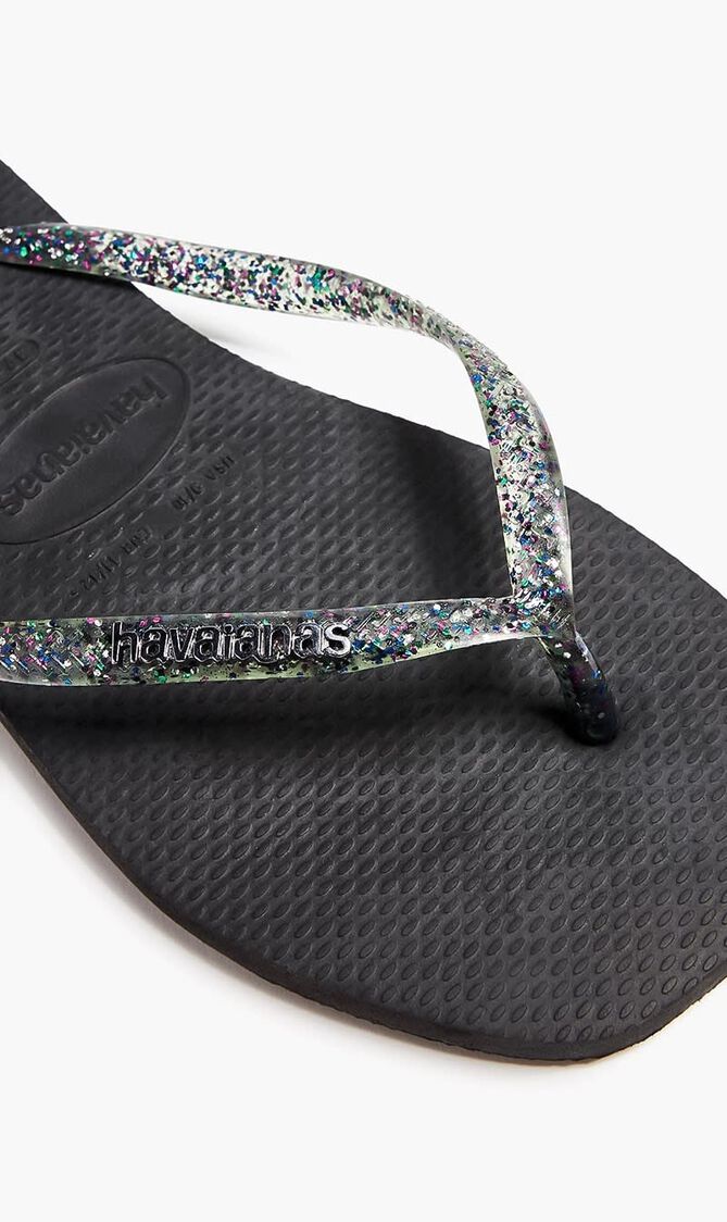 Slim Square Logo Flip Flops
