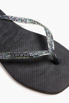 Slim Square Logo Flip Flops