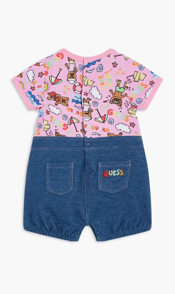 MIXED FABRIC SHORTIE