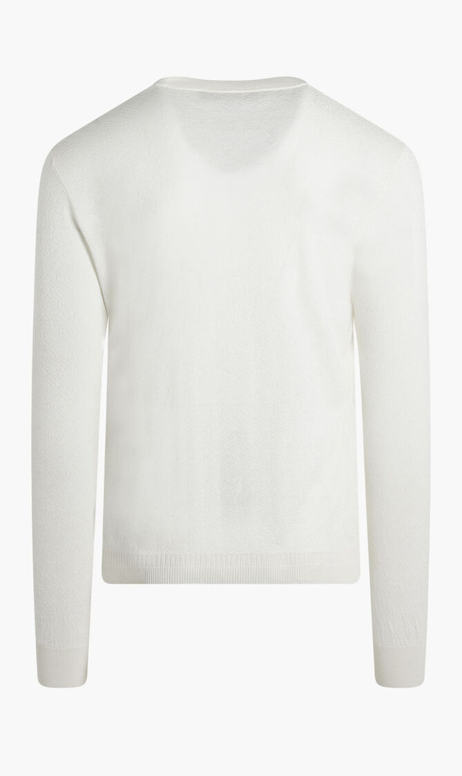 Greca Semi Sheer Knit Sweater