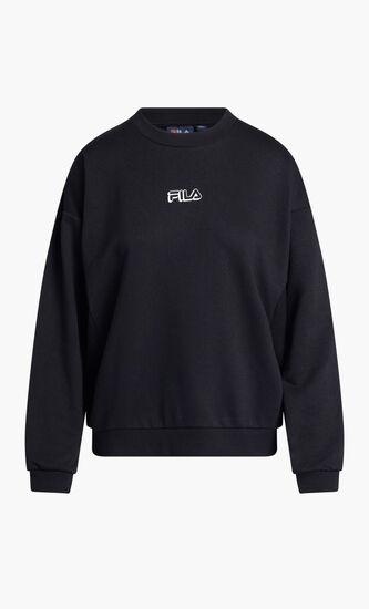 CREW SWEAT W REVERSE FABRIC SIDE PANELS