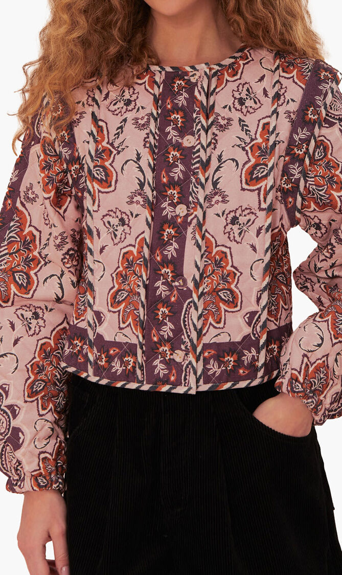 Glam Tapestry Long Sleeve Jacket