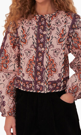 Glam Tapestry Long Sleeve Jacket