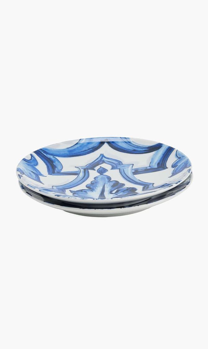Blu Mediterraneo Bread Plate Round 17cm Set Of 2