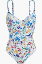 Happy Flowers Underwire One Piece Swimsuit