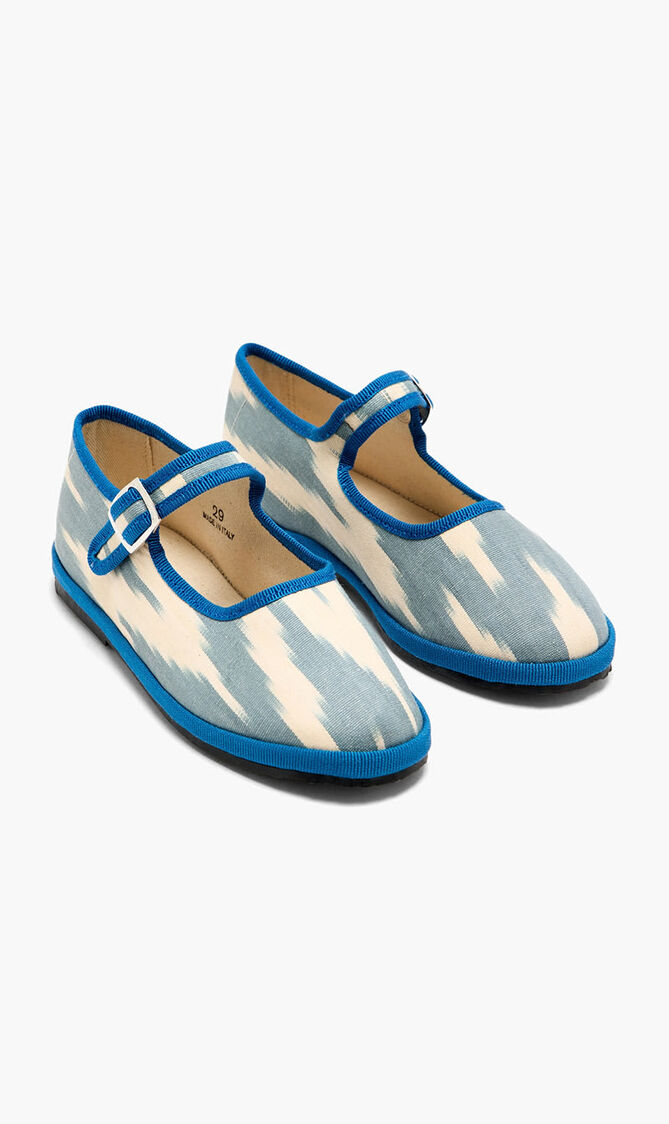 Ikkat Bambina Mary Jane Shoes