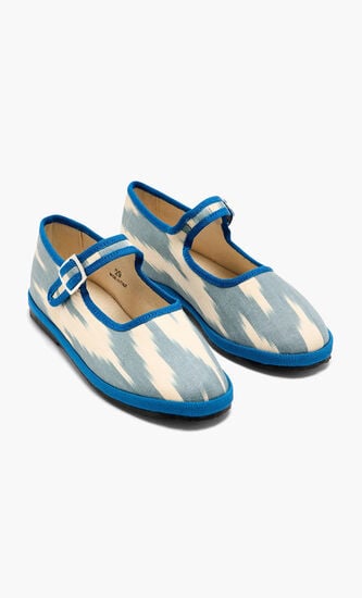 Ikkat Bambina Mary Jane Shoes