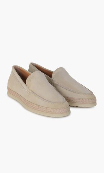 Suede Slip On Loafers