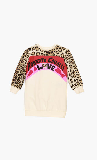 RC Love Print Sweatshirt Dress