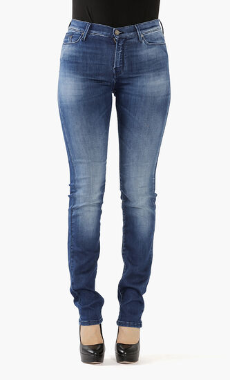 Washed Stretch Fit Jeans