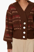 Stripe Knit Cardigan