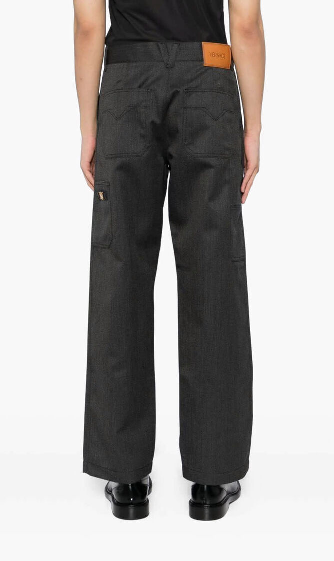 INFORMAL PANT WOOL TWILL MOULINE FABRIC