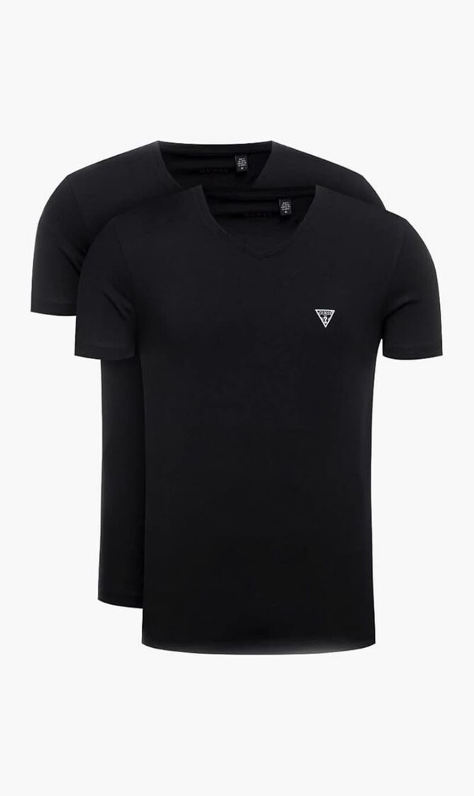 Pack of 2 Black Crew Neck T-Shirt