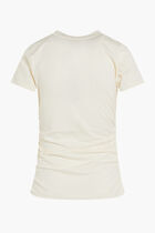 METALLIC KORS RUCHED TEE
