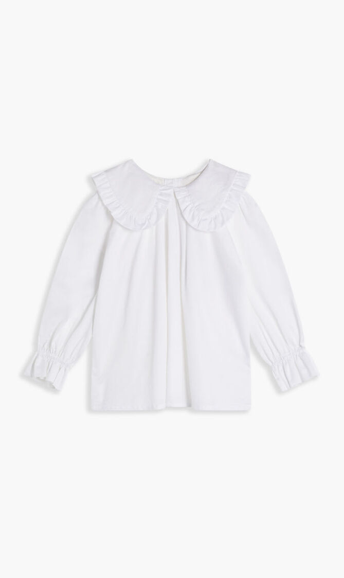 RUFFLE COLLAR BLOUSE