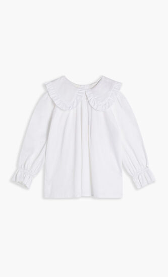 RUFFLE COLLAR BLOUSE