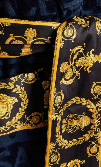 I LOVE BAROQUE BATHROBE BLACK