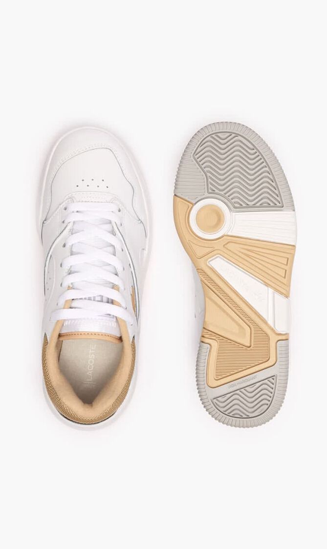 Lineshot Contrasted Collar Leather Trainers