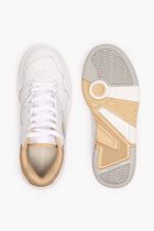 Lineshot Contrasted Collar Leather Trainers