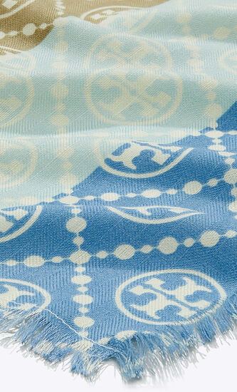 T MONOGRAM MULTI STRIPE OBLONG