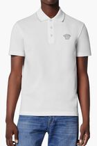 POLO PIQUET FABRIC MEDUSA EMBROIDERY