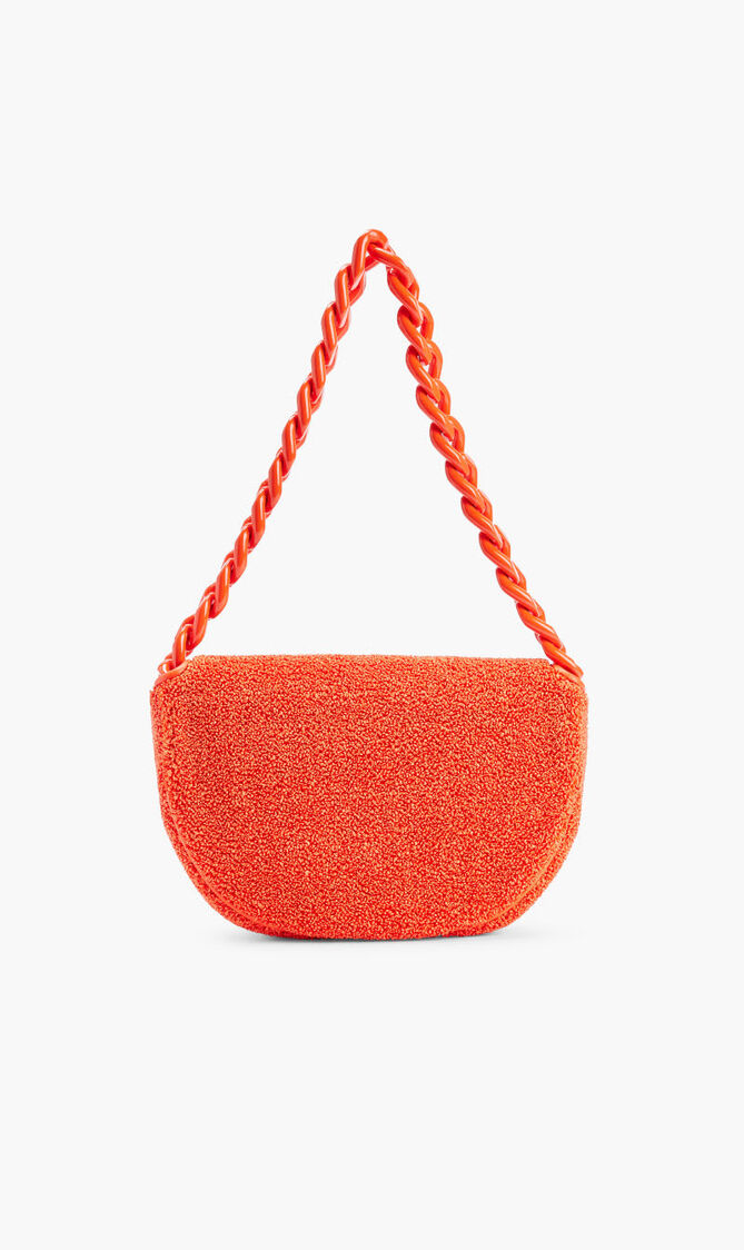 MINI FLEMING SOFT RAFFIA CRESCENT