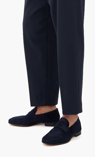 Leather tassel loafers