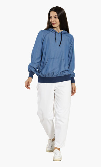 Plain Hooded Sweatshirt