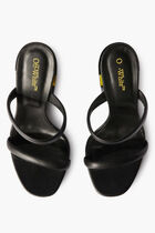 POP BULKY NAPPA MULE BLACK YELLOW