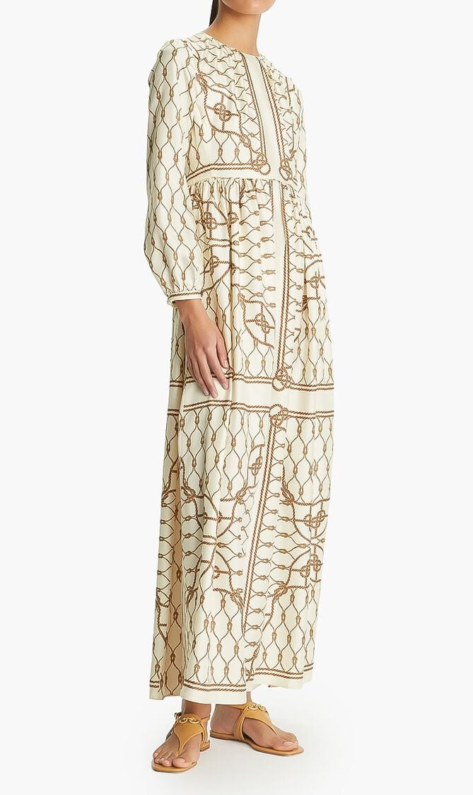 SILK PRINTED DRESS