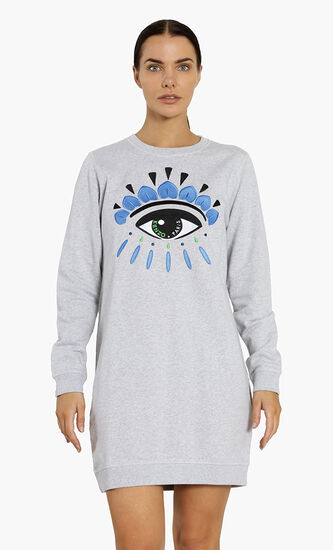 Classic Eye Sweatshirt Dress